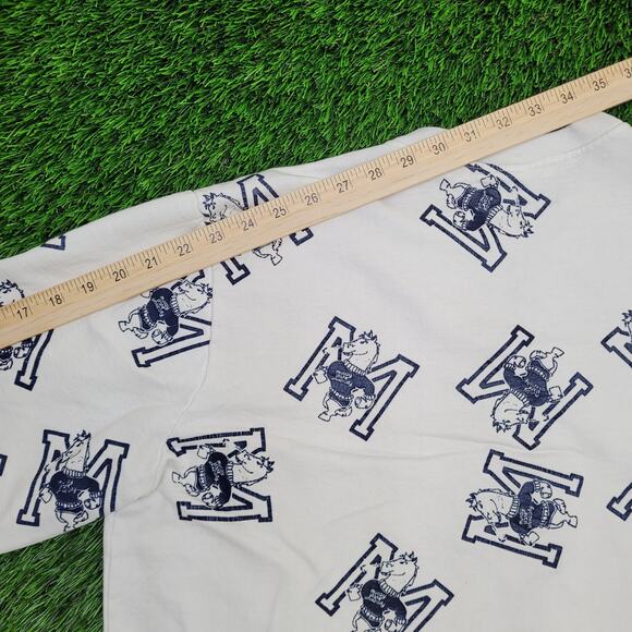 Vintage Murray-State-University AOP Sweatshirt Large L/XL 24x24 Cropped Boxy 90s - Picture 7 of 12